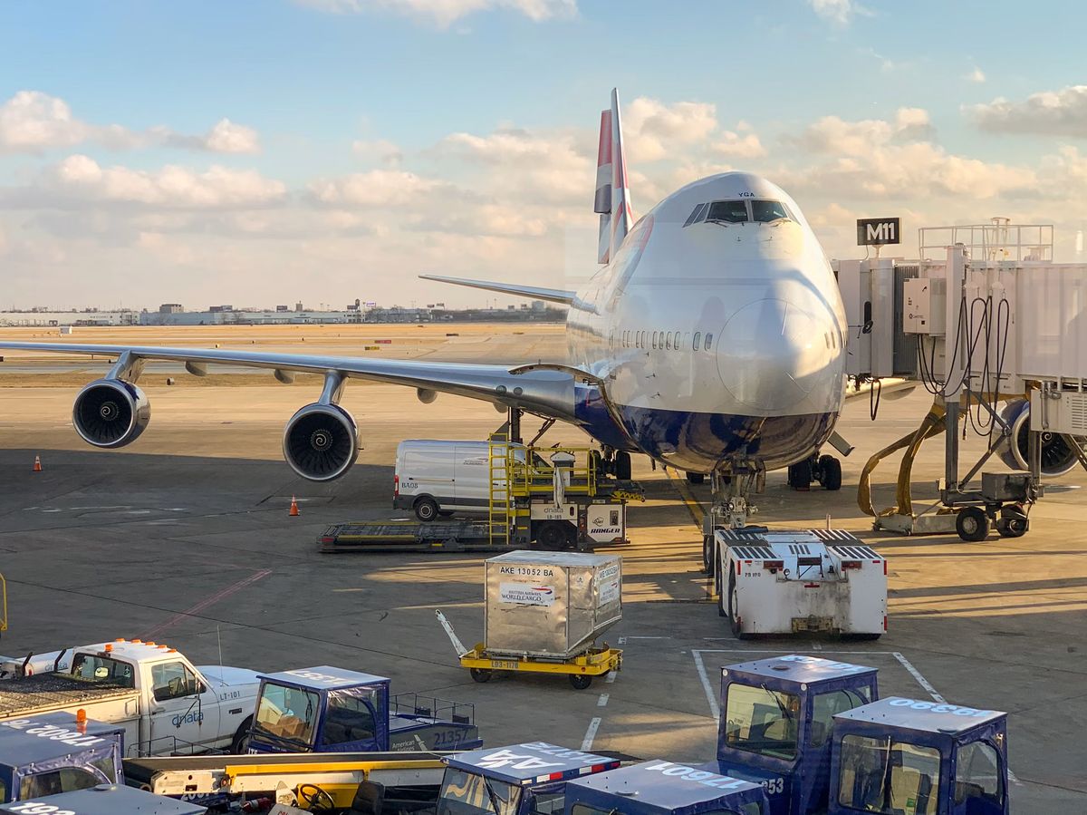 Air cargo loading at airport